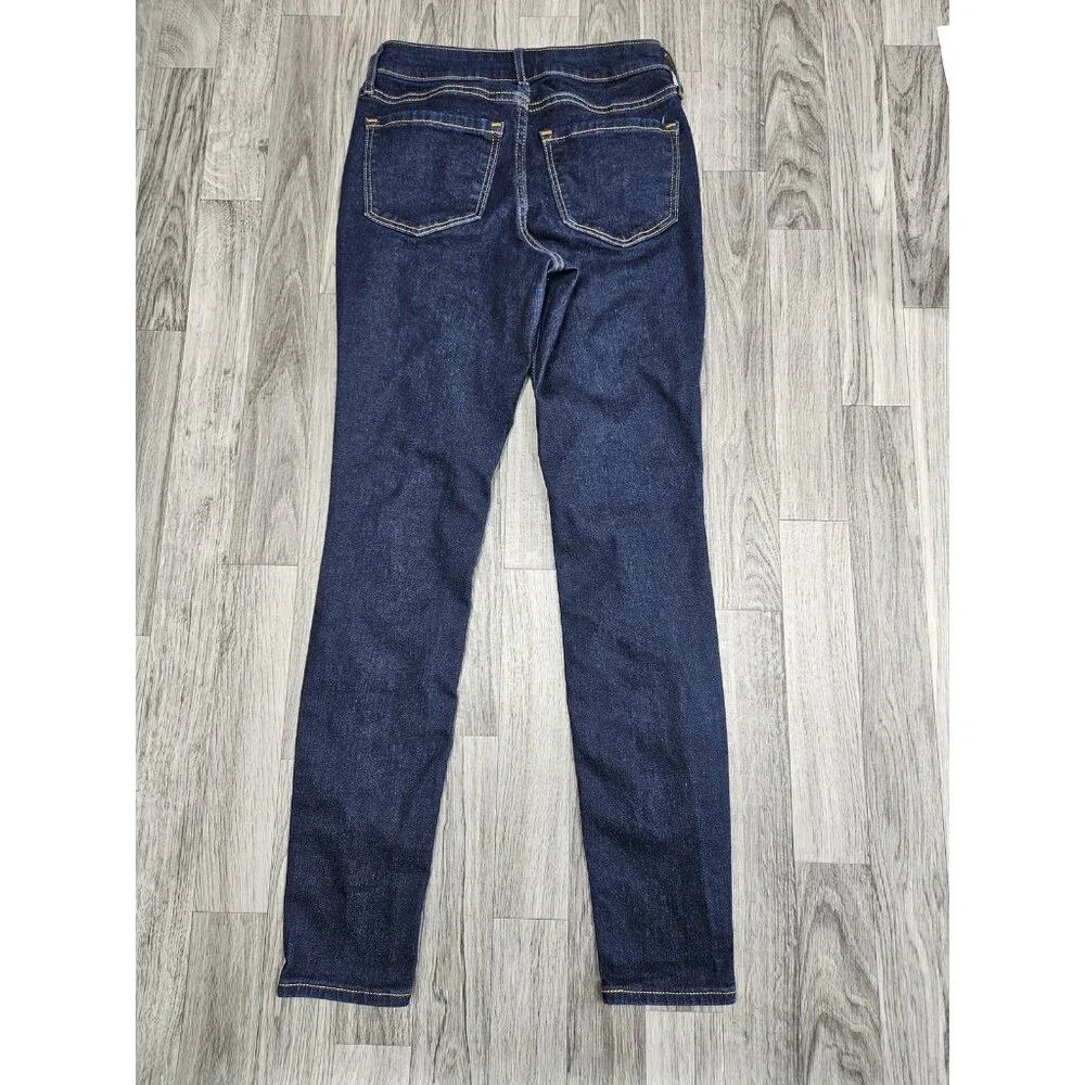 Old Navy Jeans Womens‎ 00 Blue Mid Rise Rockstar Super Skinny Denim